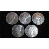 Image 2 : (5) 1961 Canadian Silver Dollars
