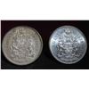 Image 2 : (6) Canadian 50 Cent Coins 1960-1965 