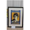 Image 1 : Framed Arnold Schwarzenegger Pumping California Poster 17'' x 23'' 