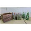 Image 1 : Vintage Pop Bottles, Drewrys Crate 12'' x 12'' x 4 1/2'' 