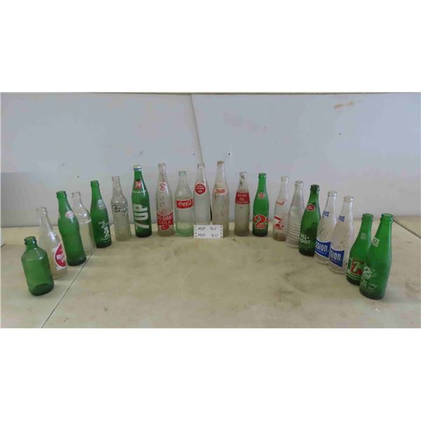 20 Pop Bottles : Mission , 2Way , Old Colony , America Dry, Red Rock Cola ,