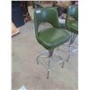 Image 2 : 2 Chrome Leg Swivel Bar Stools 