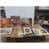 Image 1 : Box of Prints, Paintings, Needle Point - Some are Framed 