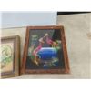 Image 2 : 9 Vintage Framed Picture s Largest is 13'' x 17'' 