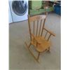 Image 1 : Wood Childrens Rocking Chair 