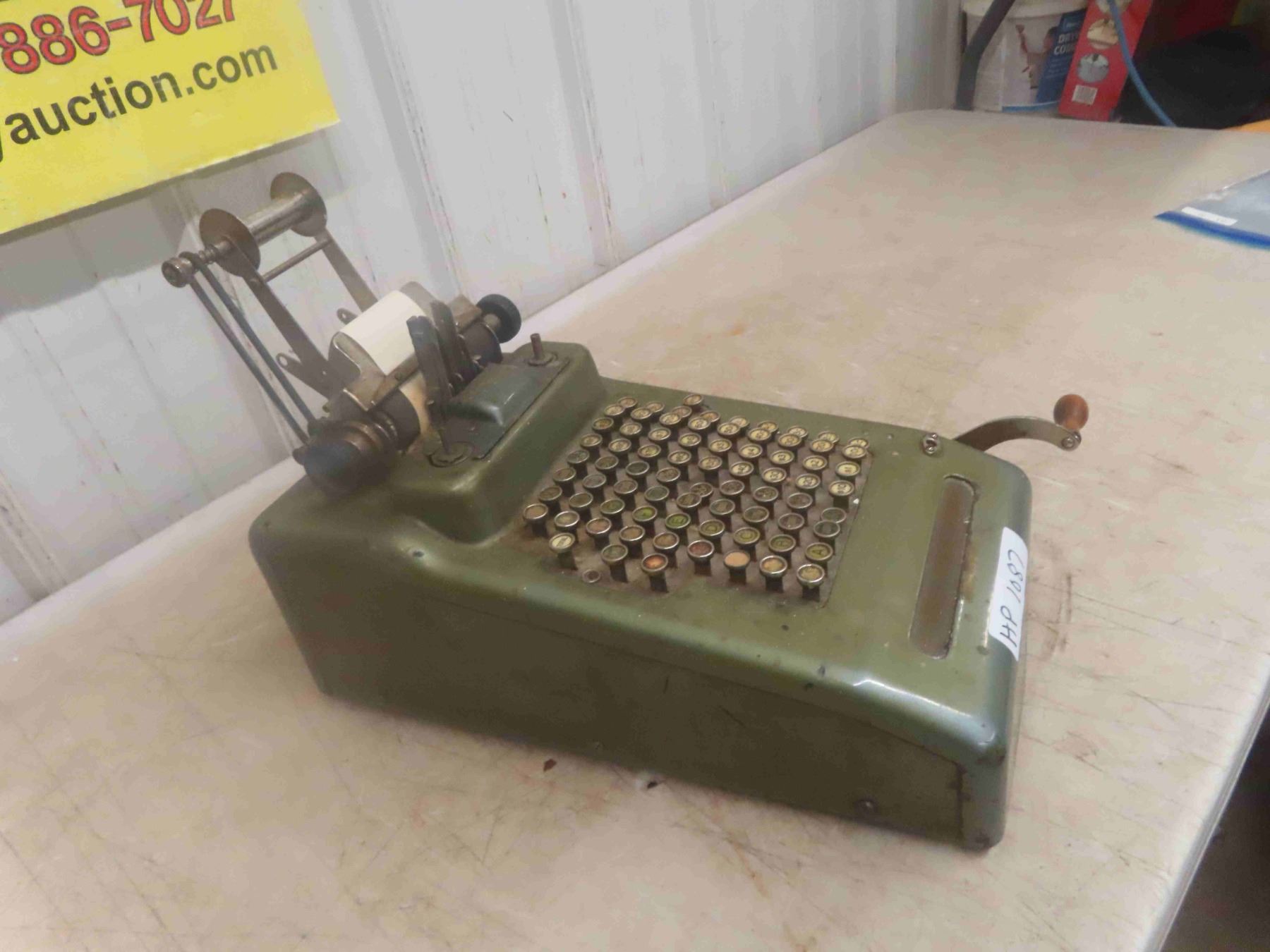 Desktop Ribbon Adding Machine Old Store Adding Machine with Ribbon