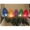 Image 3 : Large Plastic Christmas Decorative Lights 7 1/2'' Tall , 2 Stands 