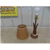 Image 3 : Table Lamp with Wood Base 18'' High