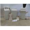Image 1 : 10 Porcelain Figurines 7 1/2'' + 4 1/2'' Tall 