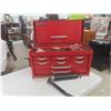 Image 1 : Mastercraft Toolbox 26'' x 12'' x 14 1/4'' Full of Various Tools (Missing Key)