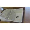 Image 2 : New Farmhouse / Apron Double Bowl Fireclay Kitchen Sink Model 3318A in Box 3.25'' L 