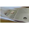 Image 4 : New Farmhouse / Apron Double Bowl Fireclay Kitchen Sink Model 3318A in Box 3.25'' L 