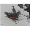 Image 4 : Original Oriental Oil Painting on Canvas Signed 16'' x 12'' 