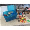 Image 1 : Mega Blocks Collection with Rubbermaid Bin