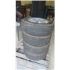 Image 1 : 4 Michelin Tires 215/65R 16 on Volvo Rims (Decent Tread) 