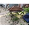 Image 5 : BBQ Fire Pit with Poker and Screen Cover 30'' x 13''
