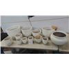 Image 1 : 12 Terra Cotta Planters Various Sizes - Largest Measures 12'' Tall x 17'' 