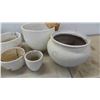 Image 2 : 12 Terra Cotta Planters Various Sizes - Largest Measures 12'' Tall x 17'' 