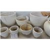Image 3 : 12 Terra Cotta Planters Various Sizes - Largest Measures 12'' Tall x 17'' 