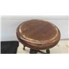 Image 3 : Antique Piano Stool with Extra Set of Glass Ball Feet 