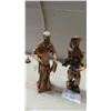 Image 2 : 4 Paper Mache Ornaments 14'' Tall 