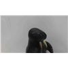 Image 5 : Vintage Large Heavy Inuit 9'' Soapstone Carving of Walrus Signed in Inuit 