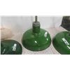 Image 3 : 3 Vintage Gas Station/Service Station Metal Porcelain Light Shades 16''
