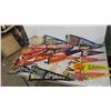 Image 1 : Large Lot of 1940s/50s Felt Souvenir Pennants: First Nations, Inuit, Yellowstone,
