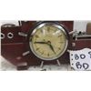 Image 2 : Vintage Light Up Ship Lamp and Clock Wood Hull with Chrome Sails 16'' x 18''