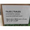 Image 2 : New Synthetic Grass Tiles 12'' x 12'' - 9 Tiles Per Box