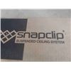 Image 2 : New Snap Clip Suspended Ceiling System Includes J Mold, T Bars, 