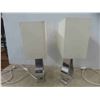 Image 2 : 2 Bedside Lamps with Shades 17'' High
