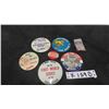 Image 1 : 7 Vintage Sports Pin Back Buttons : Chicago Cardinals, Minnesota Twins, Birds