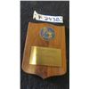 Image 1 : 1966-67 Rangers Harry Howell Best Defensively Shield-Shaped Award Plaque