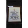 Image 1 : 1968-69 Bobby Hull National Hockey League Player of the Year Plaque Presented