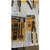 Image 5 : 9 New Dewalt Tools: Flush Pull Saw, 8'' Adjustable Wrench, (2) Utility 