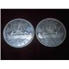 Image 3 : (4) 1961 Canadian Silver Dollars