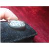 Image 2 : 10kt Yellow and White Gold Gents 2 Toned Channel Style Ring with Diamonds