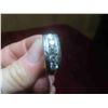 Image 7 : 10kt Yellow and White Gold Gents 2 Toned Channel Style Ring with Diamonds