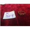 Image 1 : 10kt Rose Gold and Diamond Size 7 Ring Total Weight 1.4 Grams