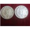 Image 3 : (6) Canadian 1940-45 50 Cent Coins