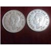 Image 7 : (6) Canadian 1940-45 50 Cent Coins