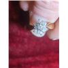Image 7 : 10kt Gold and Diamond Ladies Ring Size 7 Total Weight 3.2 Grams