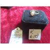 Image 1 : 10kt Gold, Opal & Diamond Ladies Ring Size 7 Total Weight 1.7 Grams