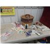 Image 1 : Sewing Basket and Notions : Buttons, Thread, Zippers, Elastics & More 