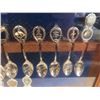 Image 10 : 3 Wood and Glass Cases Full of Collector Spoons 25'' x 13'' 