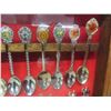 Image 15 : 3 Wood and Glass Cases Full of Collector Spoons 25'' x 13'' 