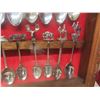 Image 19 : 3 Wood and Glass Cases Full of Collector Spoons 25'' x 13'' 