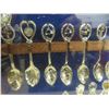 Image 9 : 3 Wood and Glass Cases Full of Collector Spoons 25'' x 13'' 