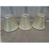 Image 2 : New Chambery Chandelier Antiqued White Finish with Silk Shades 